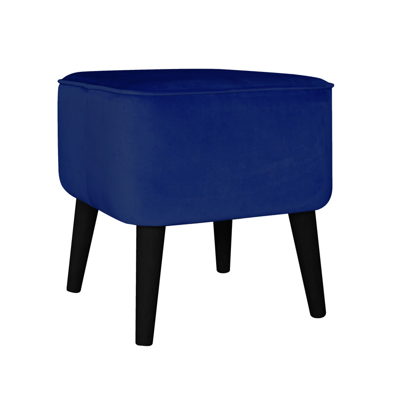 40cm Wide Square Solid Colour Standard Ottoman, Bottle Green
