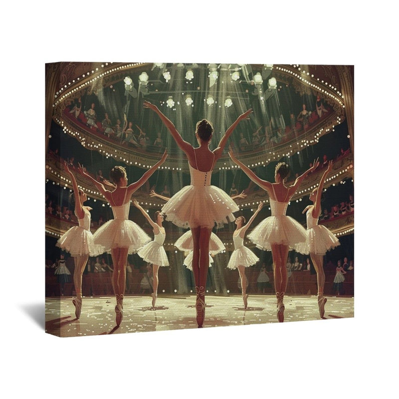 Ballet Canvas Wrap - Performance Wall Decor, 32" H x 32" W