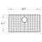 KDK HOME 15.7"W Stainless Steel Grid and Protectors of Single Bowl Kitche Sink with Rear Drain-101319290