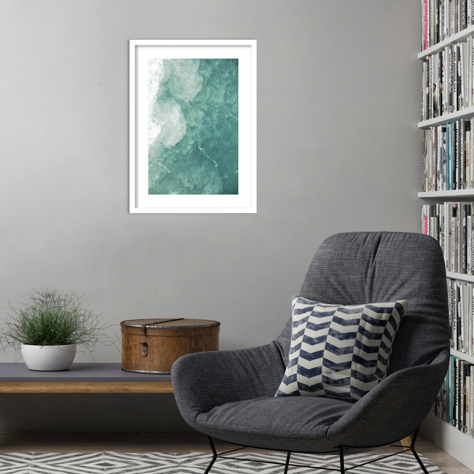 Daisey "Oceano" Print by Shot by Clint, White, 25" H x 19" W