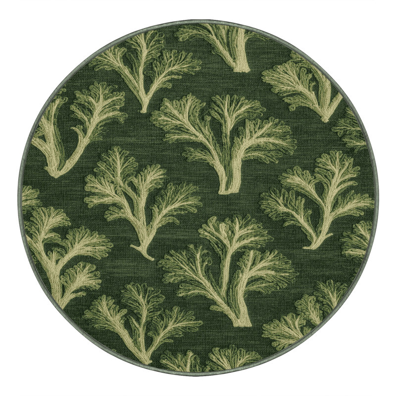  Tapis chinois lavable Gai Lan, Carré 3 pi