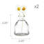 Petits petits vases à fleurs - vases à bourgeons en verre transparent, ensemble de 10 - Centres de table rustiques mignons pour mariage, événements et maison - Qualité supérieure, conçus pour durer