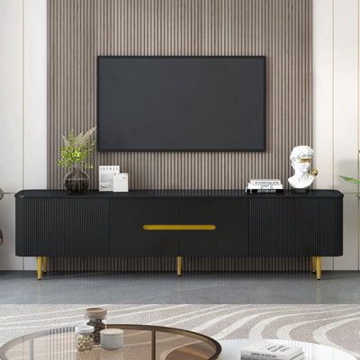 Minimalist TV Stand for TVs up to 85 Inches by George Oliver