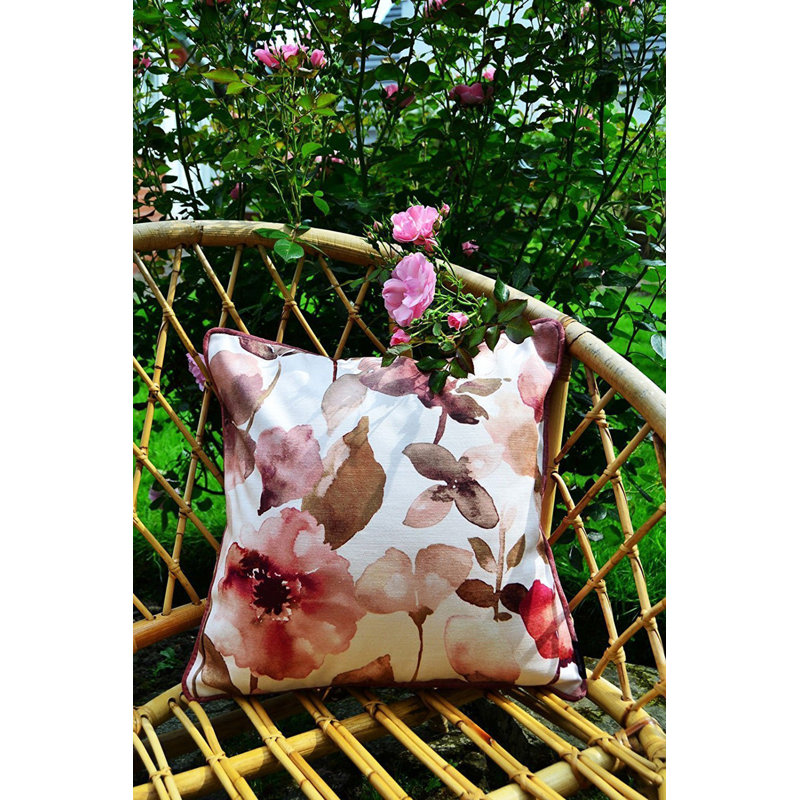 Cleo Floral Square Cushion, 60 x 60cm