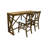 Modern Brown 19" Wide Counter Stool with Comfortable Foam Cushion-2141003091