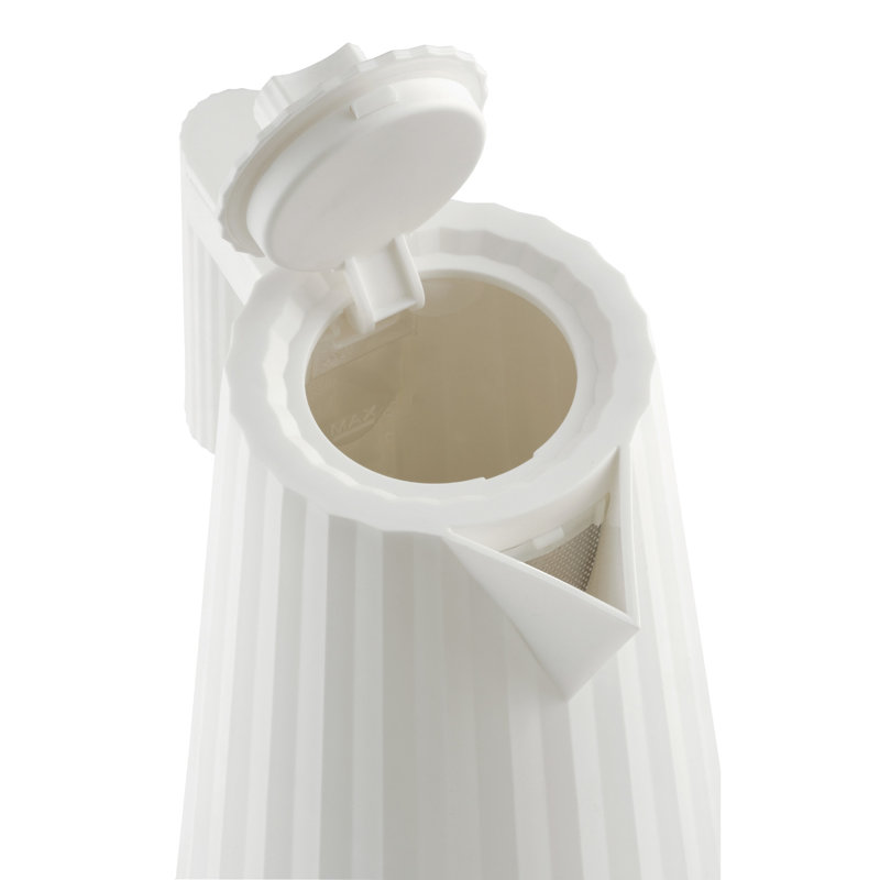 Alessi Plisse Temperature Control Electric Kettle , White