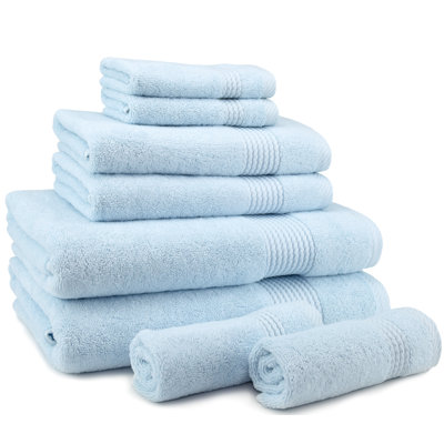 Adlena 8 Piece Turkish Cotton Towel Set