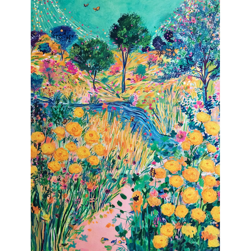 Art mural sur toile Sunlit, H 16 po x l 12 po x P 1 po