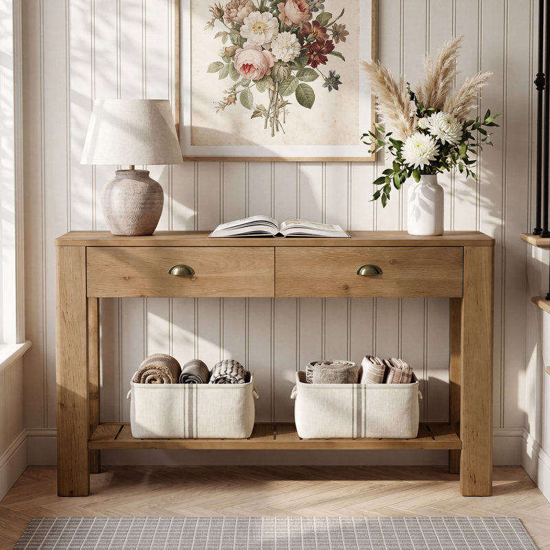 139.95cm Solid Wood Console Table