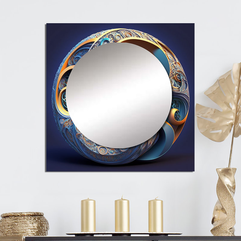 Miroir décoratif géométrique Fariba, 36 po x 36 po