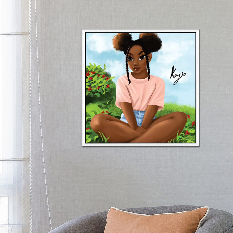 Garden 1 Piece Wall Art on Canvas, 66.04 cm H x 66.04 cm W, White Framed