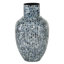 Vase en nacre bleue fait à la main
