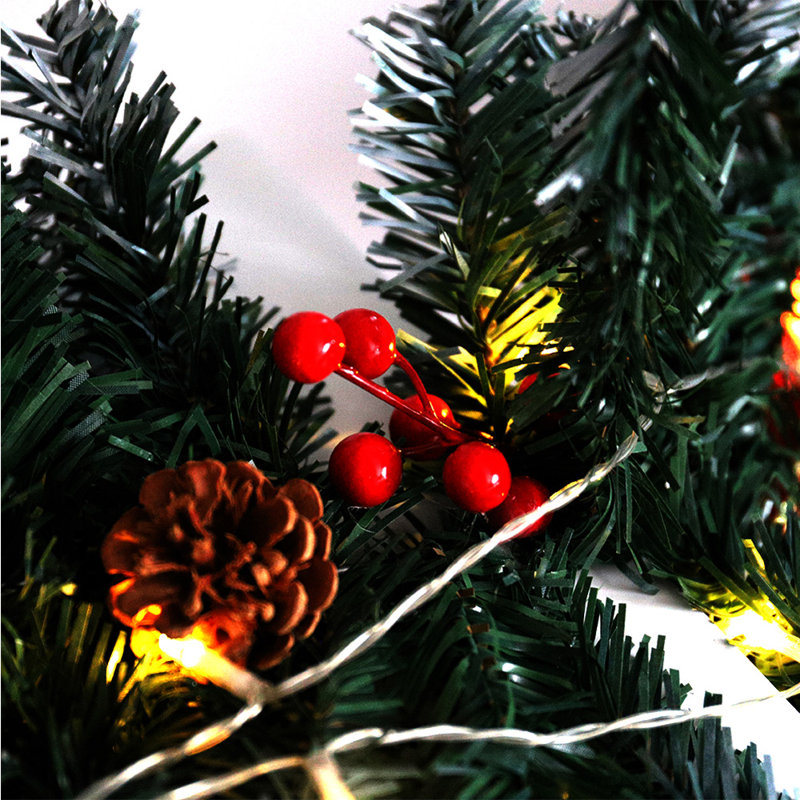 270cm Lighted Faux Garland with Lights