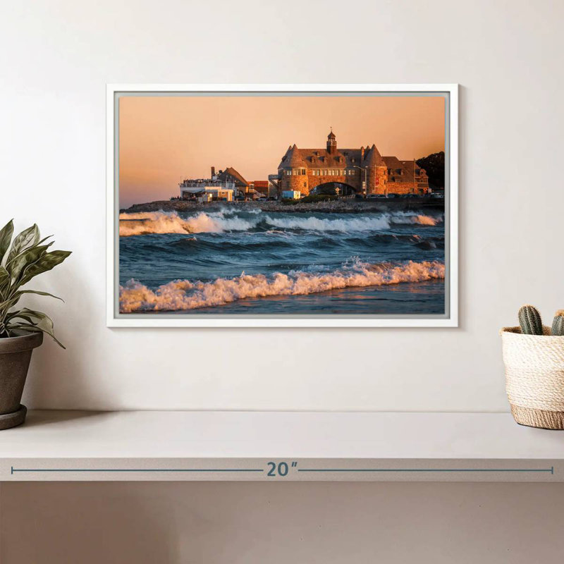 Narragansett Towers, Cadre flottant blanc, 13 po x 9 po