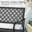 Banc d'extérieur 50 po toutes saisons, banc de jardin pour le parc, cour, pelouse, entrée-908100580