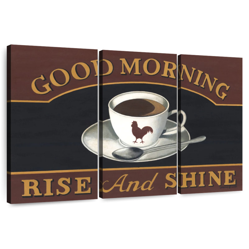 Plaque murale Kema Good Morning Coffee, H 36 po x l 57 po