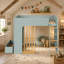 Lit mezzanine avec tablettes de rangement Leonide-133481531-133481532