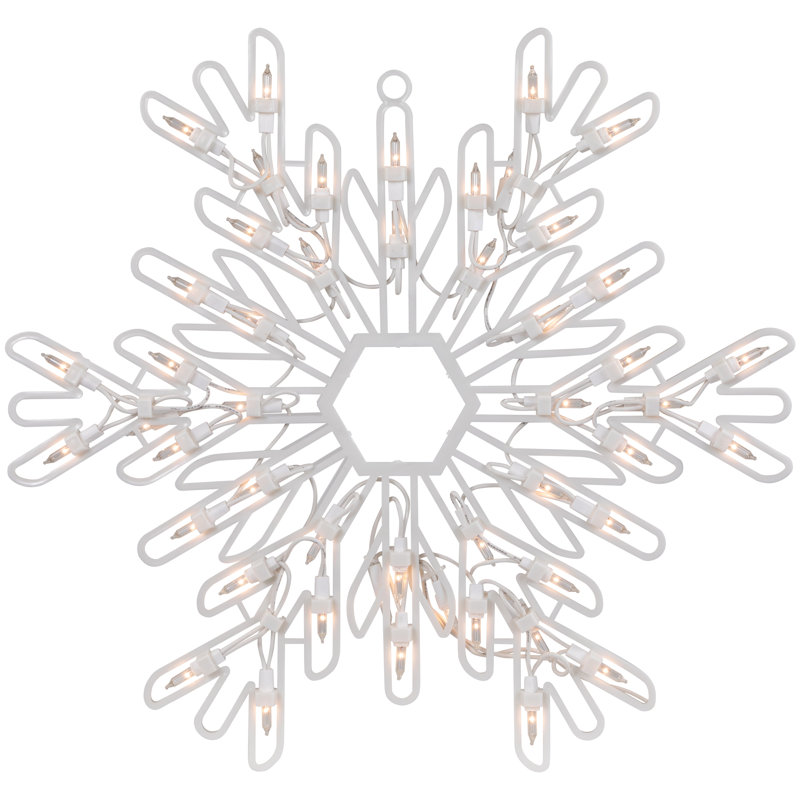 Décoration de Noël 15,25 "flocon de neige illuminé