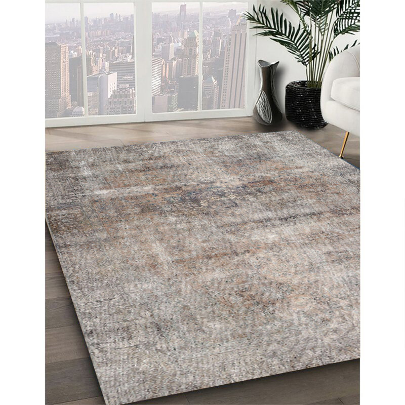 Tapis 100% traditionnel lavable à la machine 3147, Carré 5 pi