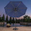 Parasol de marché Ayzah 9 pi avec 80 lumières DEL-1376356421