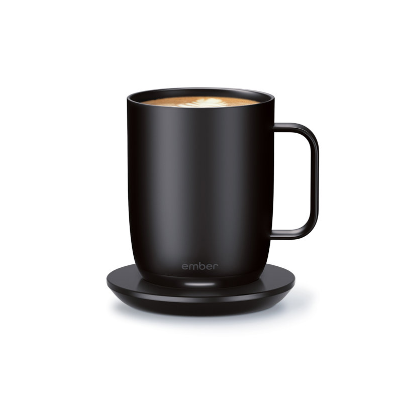 Ember Mug 2, Temperature Control Smart Mug, Black, 14 Oz
