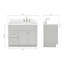 Meuble-lavabo simple 43 po Hamlet-94350855