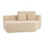 Fauteuil simple beige en molleton Teddy-528497935