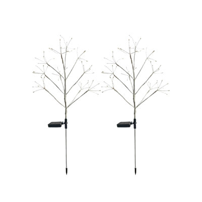 2 Packs Of Solar Garden Lights For Outdoor Christmas Decoration, LED Solar Lights, String Lights For Solar Christmas Lights, Outdoor Paths, Courtyards