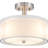 3-Light Semi Flush Mount Ceiling Light Fixture, Drum L...