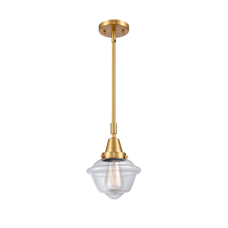 Fhern 1 - Light Single Pendant, LED, Clear, Satin Gold
