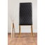 Eubanks Faux Leather Modern Tall Back Dining Chairs with Metal Legs & Diamond Stitching-1969960196-1969960207-1902841194