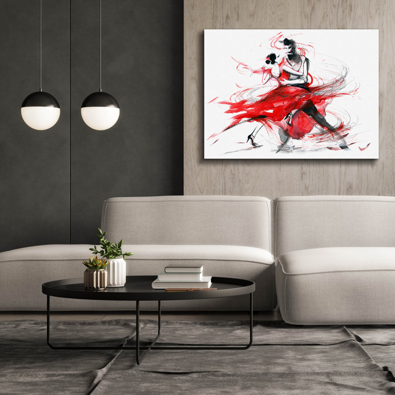 'Tango' by Epic Portfolio, Canvas Wall Art, 40" H x 54" W x 1.5" D