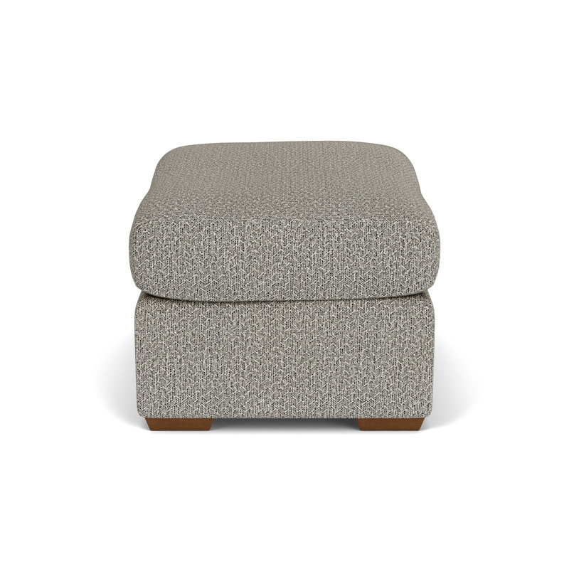 Square Ottoman, Gray Polypropylene/Olefin