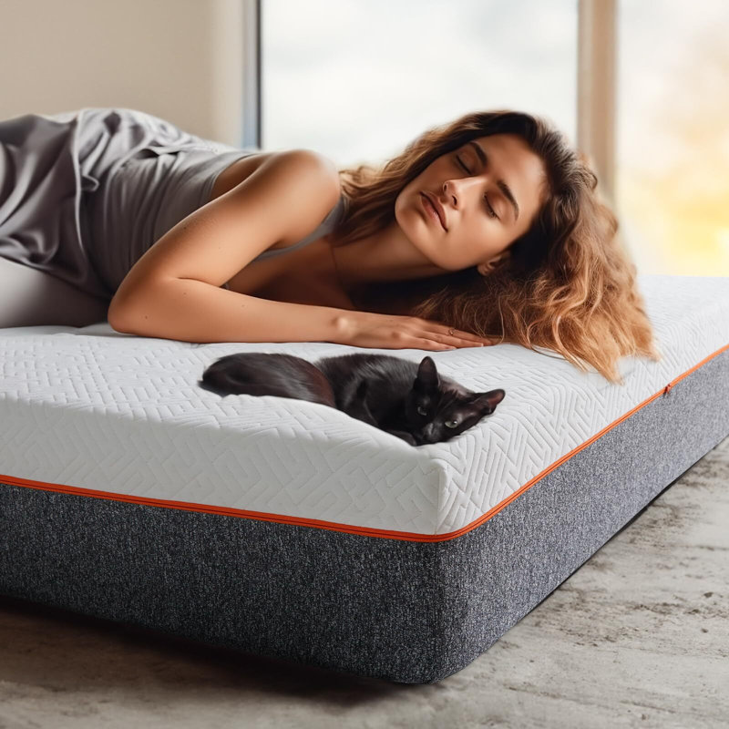 10" Full Size Gel Memory Foam Mattress, Medium-Firm, Cooling & Breathable, Fiberglass-Free, Mattress In A Box, Full, 10"