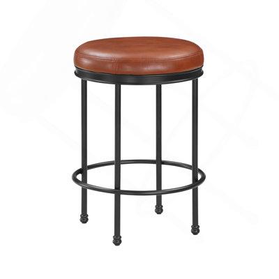 Tabouret à hauteur de comptoir caramel