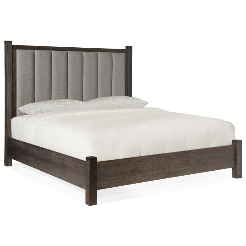 Miramar Tufted Upholstered Low Profile Standard Bed, Queen