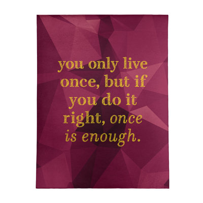 Quotes Chenille Indoor Rug