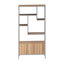 Étagère de rangement avec armoire à portes Latitude Run® Gold-1445793808