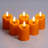 Battery Operated 3D Wick Flame Mini Pillars - 6 Piece-571860459