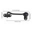 Aquaterior 6" Sliding Barn Door Lock Gate Latch Heavy Duty Hook and Eye Cabin