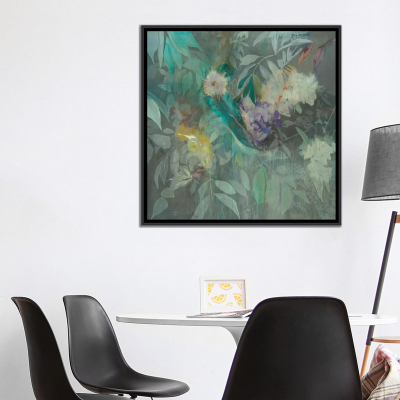 « providence », reproduction sur toile, H 18 po x l 18 po x P 1,5 po, Pas de tapis, Toile avec cadre noir