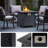 28 Inch Iron Square Propane Fire Pit Table With Robust Construction