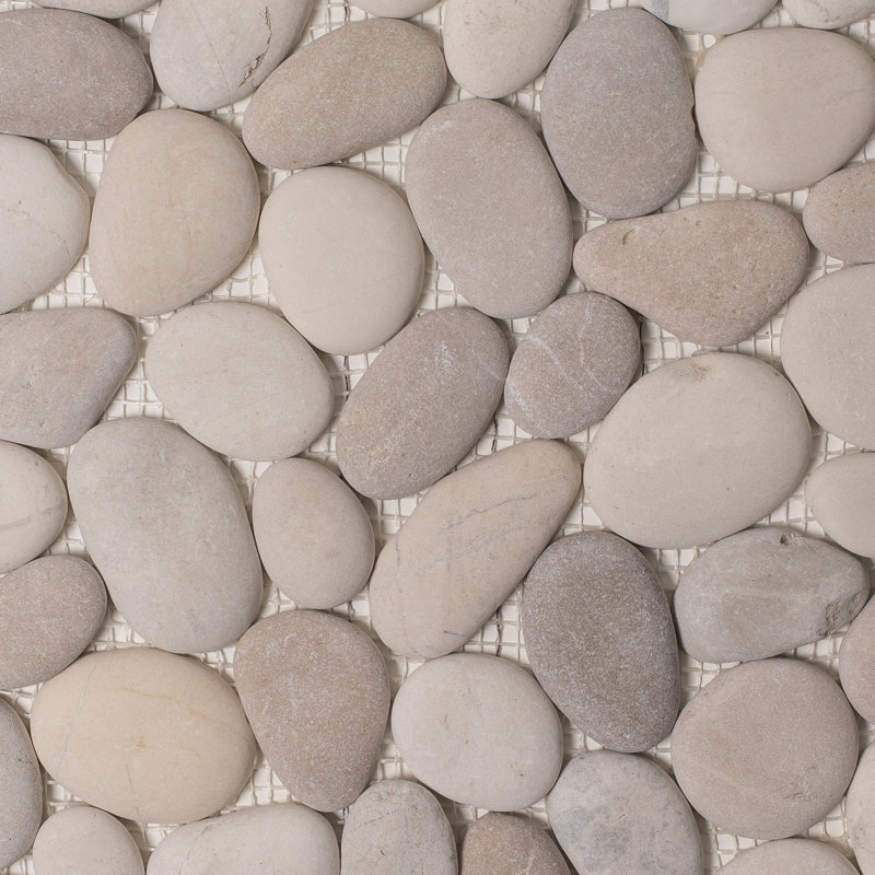 Carreau de mur et de plancher en pierre naturelle crème et moelleux 12 po x 12 po Supreme