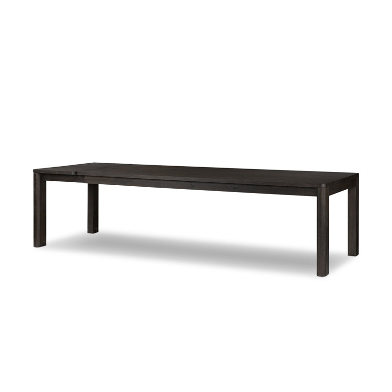 Table de salle à manger extensible Weymouth, Noir, noir, noir, noir