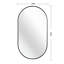 Miroir ovale en métal 20 po x 33 po-64932812-64932803