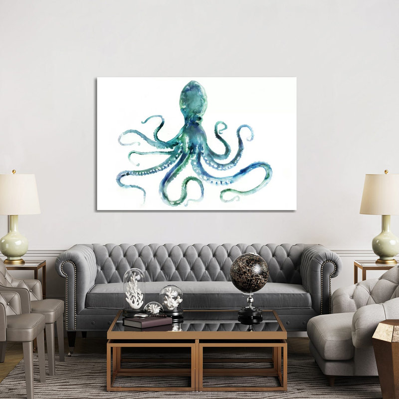 Octopus by Edward Selkirk - Print on Canvas, No Frame, 152.5 cm H x 101.5 cm W