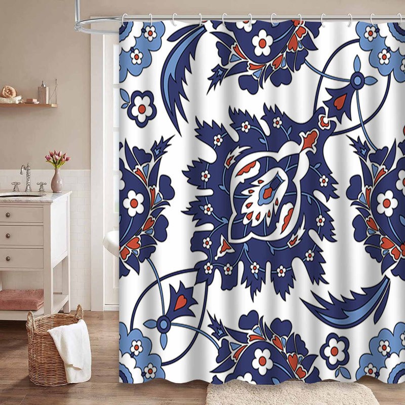 Rideau de douche Arabesque, L 72 po x l 84 po