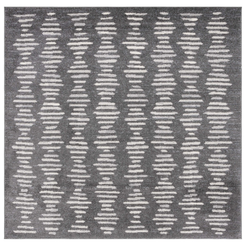 Kambel Tulum Performance Abstract Rug, Square 6'7"