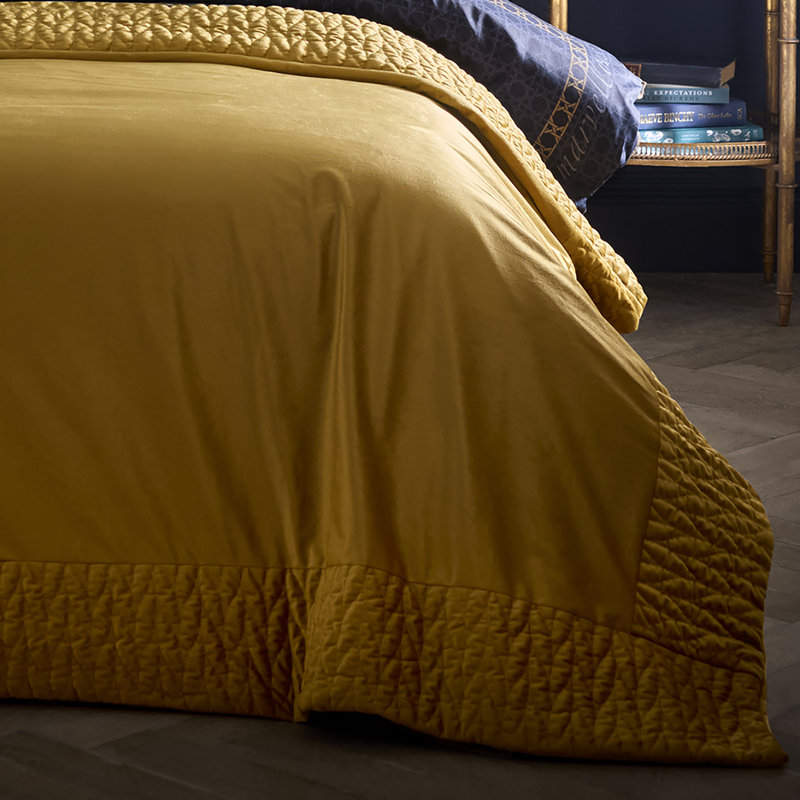 Laurence Llewelyn-Bowen Siena Bedspread Ochre