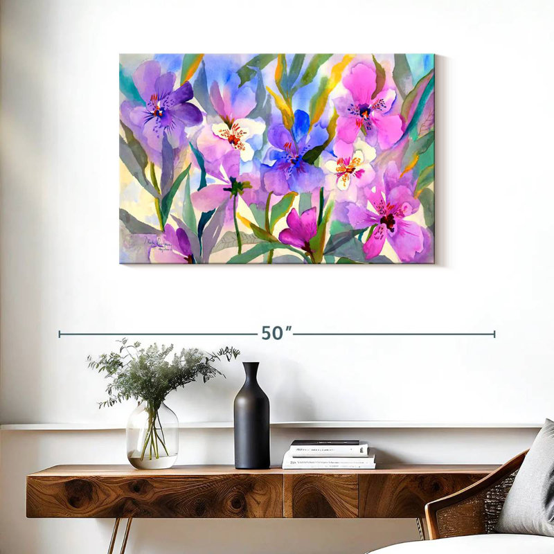 Harnek Iris Fields, 24" H x 36" W